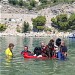 L'équipe des rouges sur le paddle